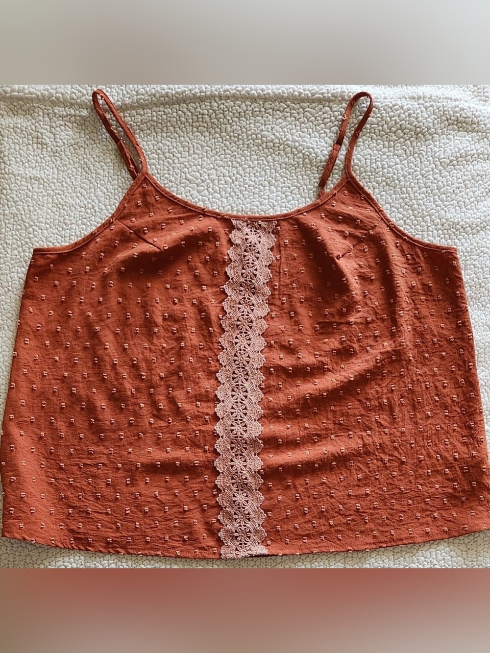 Women's Shein curve size 1x burnt orange tank top
